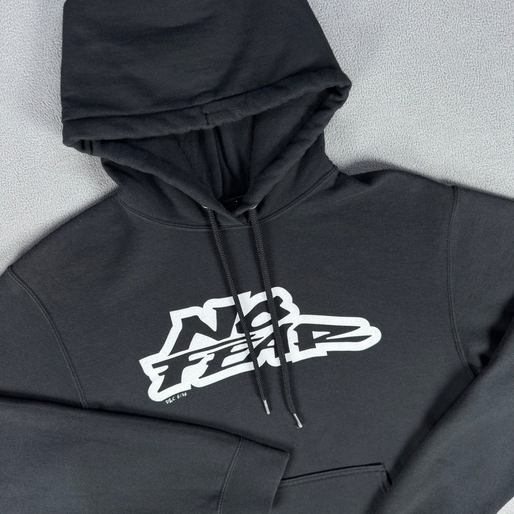 No‎ Fear Hoodie Sweatshirt Mens Small Black Y2K Motocross Moto Skate